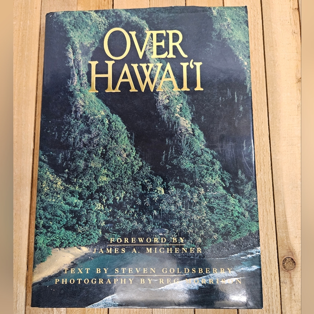 *SOLD* OVER HAWAII - 1991 HARDCOVER WITH DUST JACKET - AMAZING AERIAL PHOTOS